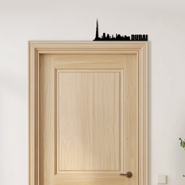 Door Topper Dubai Skyline Various Colours Top Of Door Frame Decorative Sign