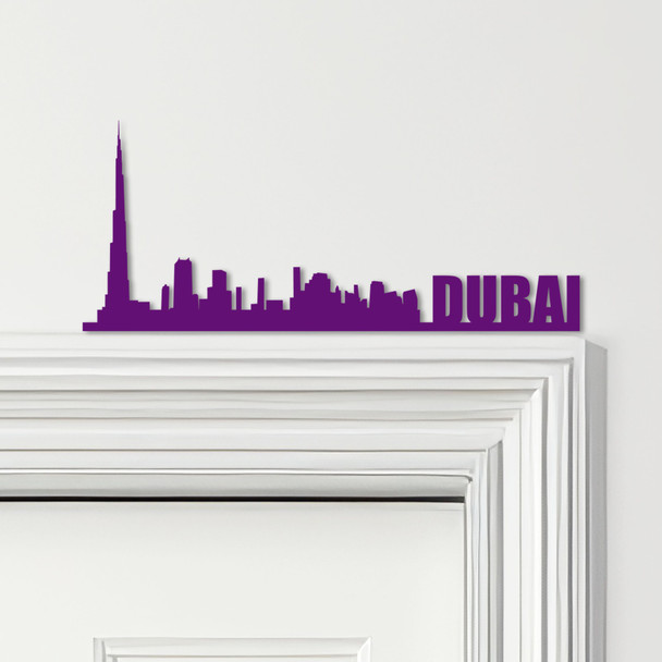Door Topper Dubai Skyline Various Colours Top Of Door Frame Decorative Sign