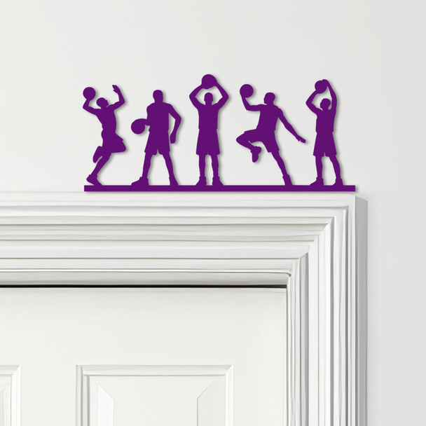 Door Topper Basketball Players Various Colours Top Of Door Frame Decorative Sign
