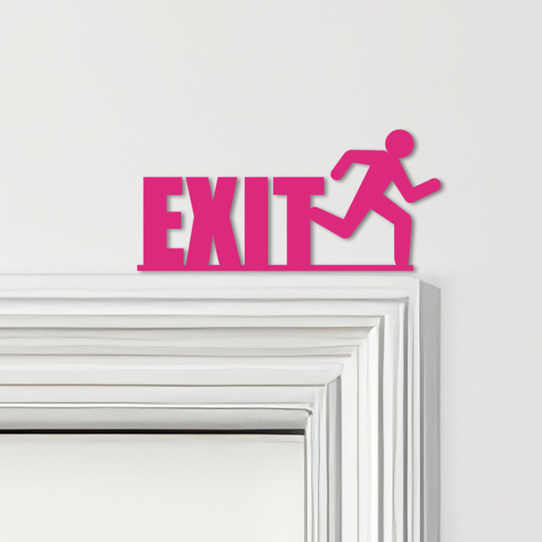Door Topper Exit Sign Various Colours Top Of Door Frame Decorative Sign