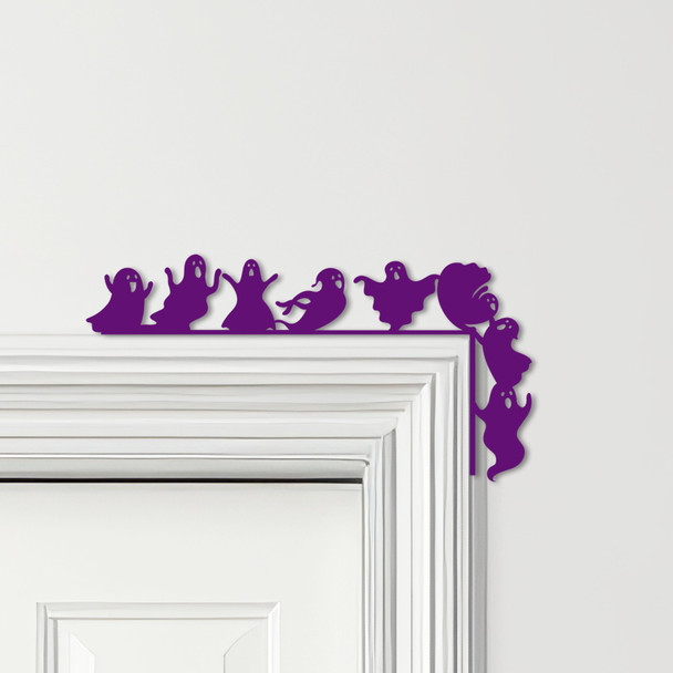 Door Topper Halloween Decor Cute Ghosts Various Colours Decorative Sign