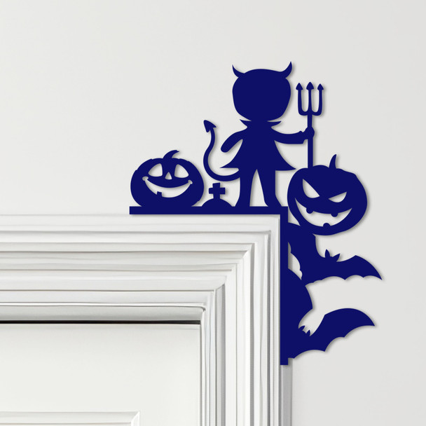 Door Topper Halloween Decor Devil Various Colours Top Of Door Frame Decor Sign