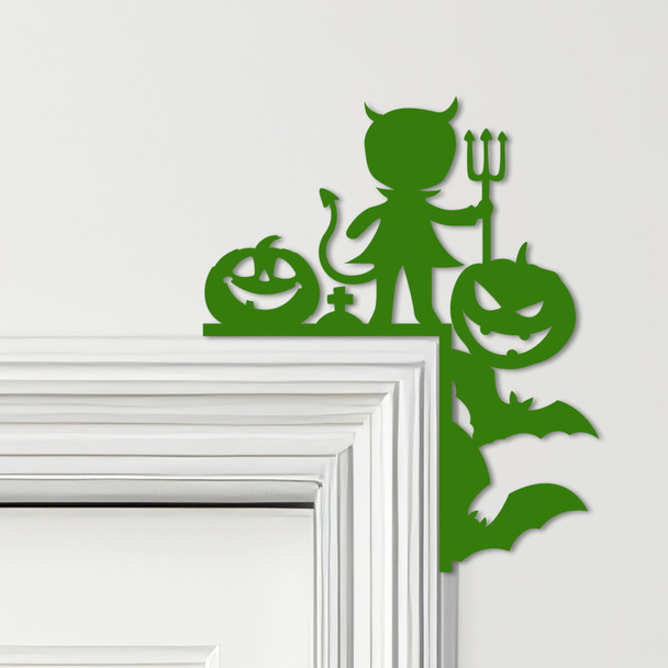 Door Topper Halloween Decor Devil Various Colours Top Of Door Frame Decor Sign