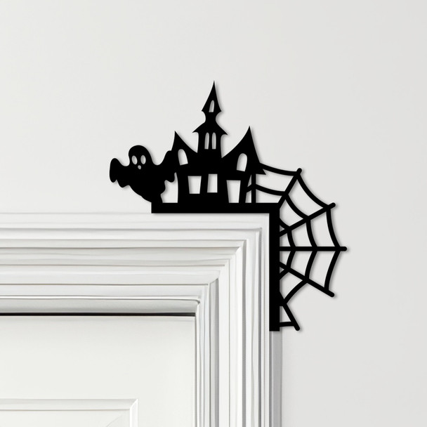 Door Topper Halloween Decor House Ghost Various Colours Decorative Sign