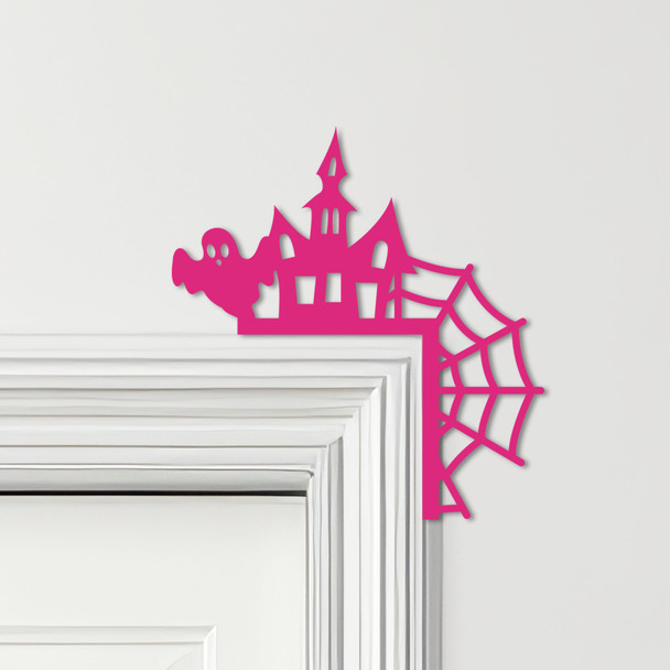 Door Topper Halloween Decor House Ghost Various Colours Decorative Sign