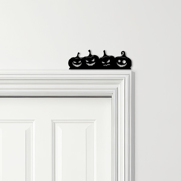 Door Topper Halloween Decor Pumpkins Various Colours Top Of Door Decorative Sign