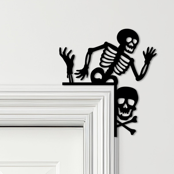 Door Topper Halloween Decor Skeletons Various Colours Decorative Sign