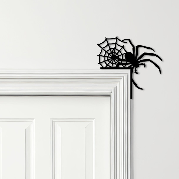 Door Topper Halloween Decor Spider Web Various Colours Decorative Sign