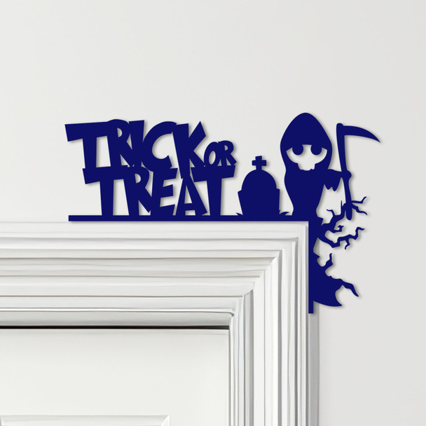Door Topper Halloween Decor Trick Or Treat Executioner Various Colours Sign