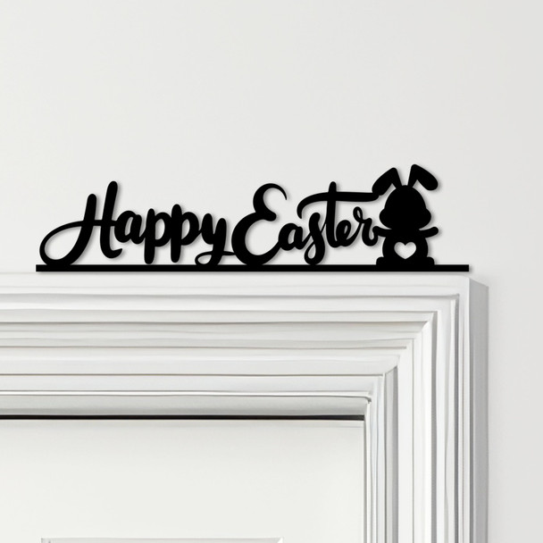 Door Topper Happy Easter Decor Bunny Various Colours Top Of Door Decorative Sign