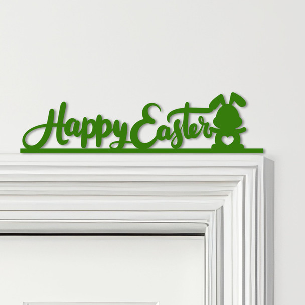 Door Topper Happy Easter Decor Bunny Various Colours Top Of Door Decorative Sign