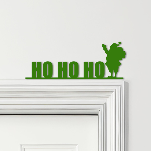 Door Topper Ho Ho Ho Santa Claus Christmas Decor Various Colours Decorative Sign