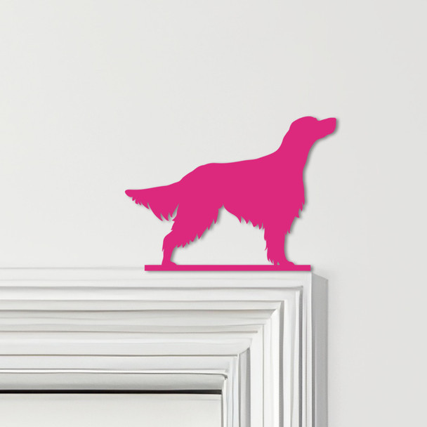 Door Topper Irish Setter Dog Various Colours Top Of Door Frame Decorative Sign