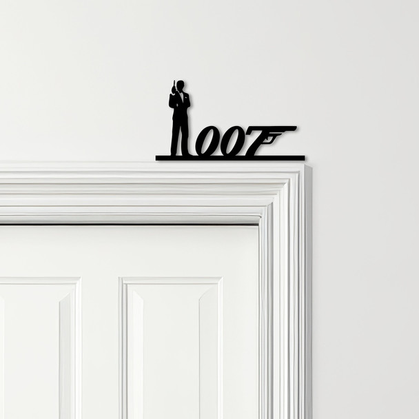 Door Topper James Bond 007 Various Colours Top Of Door Frame Decorative Sign