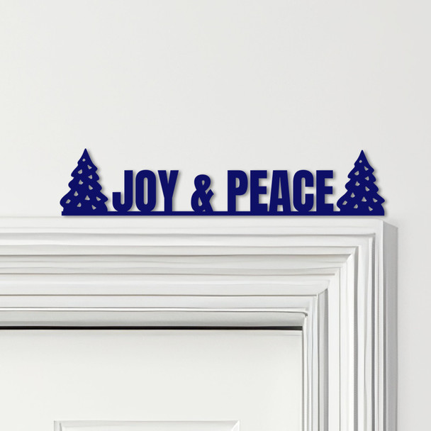 Door Topper Joy & Peace Christmas Decor Various Colours Decorative Sign