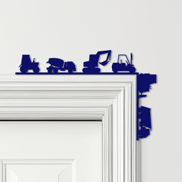Door Topper Kids Bedroom Decor Diggers Construction Various Colours Decor Sign