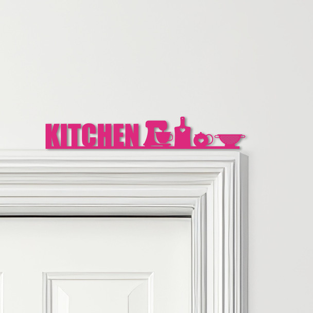 Door Topper Kitchen Decor Lettering & Appliances Various Colours Decorative Sign
