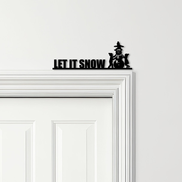Door Topper Let It Snow Christmas Decor Various Colours Decorative Sign