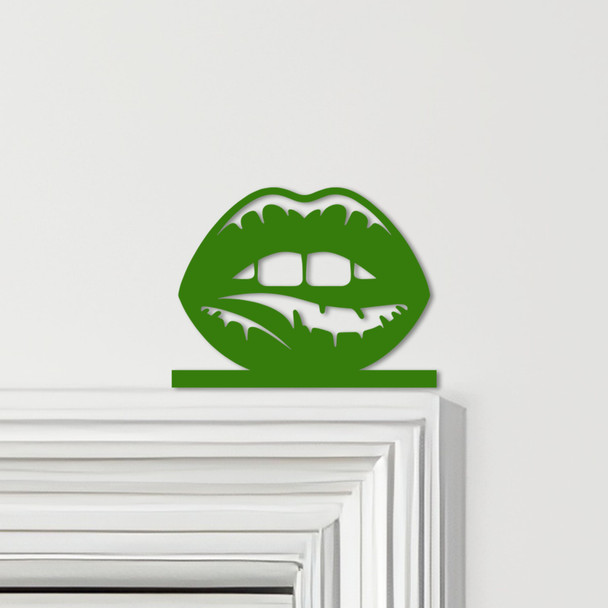 Door Topper Biting Lips Various Colours Top Of Door Frame Decorative Sign