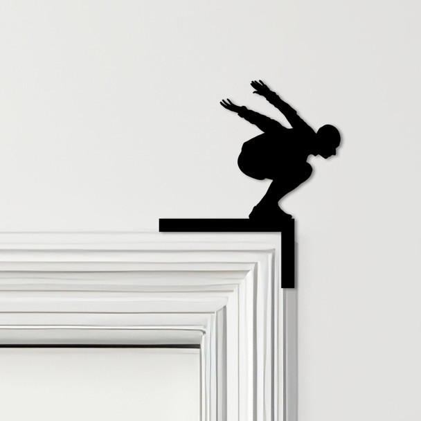 Door Topper Man Jumping Athletics Various Colours Top Of Door Frame Decor Sign