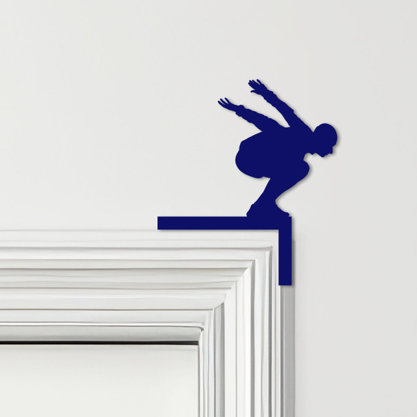 Door Topper Man Jumping Athletics Various Colours Top Of Door Frame Decor Sign