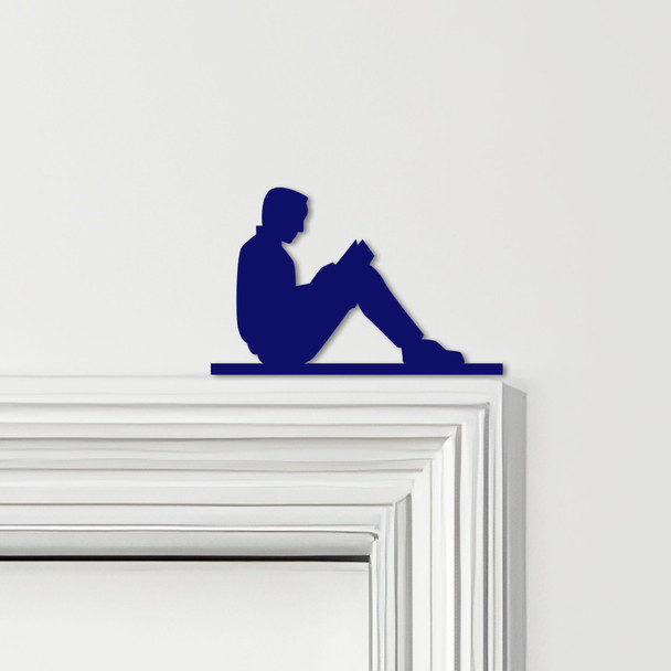 Door Topper Man Reading Book Various Colours Top Of Door Frame Decorative Sign