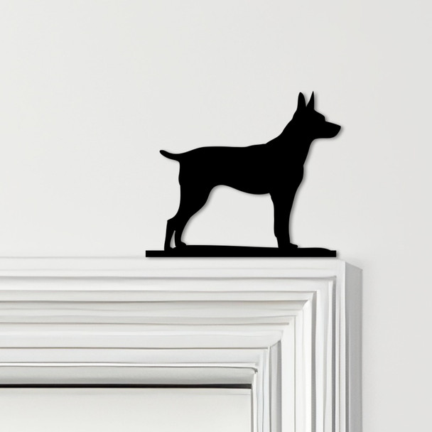 Door Topper Miniature Pinscher Dog Various Colours Top Of Door Decorative Sign