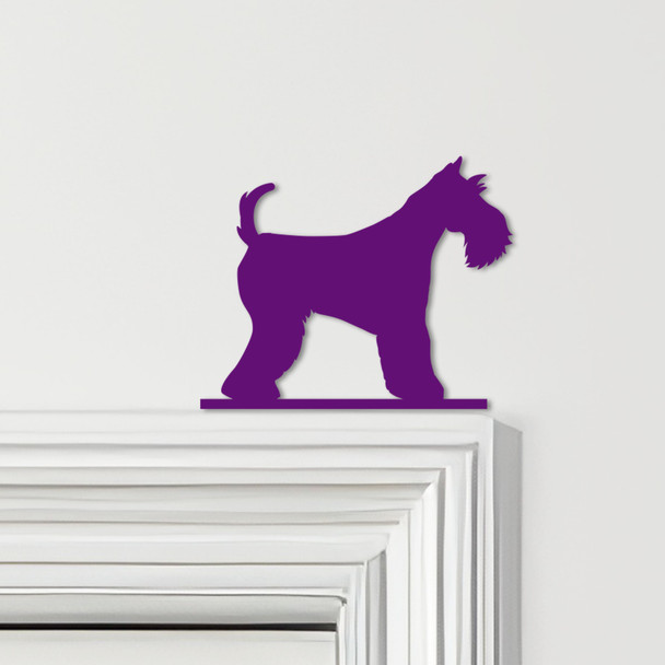 Door Topper Miniature Schnauzer Dog Various Colours Top Of Door Decorative Sign
