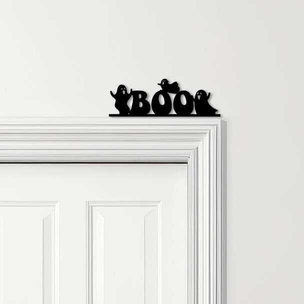 Door Topper Boo Ghosts Halloween Decor Various Colours Decorative Sign