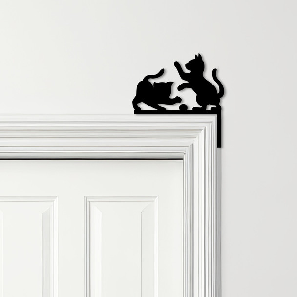 Door Topper Playing Kittens Various Colours Top Of Door Frame Decorative Sign