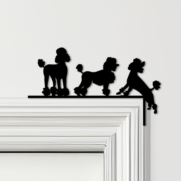 Door Topper Poodle Dog Various Colours Top Of Door Frame Decorative Sign