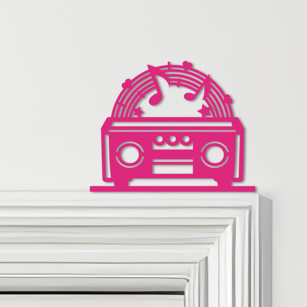 Door Topper Rainbow Stereo Music Various Colours Top Of Door Frame Decor Sign