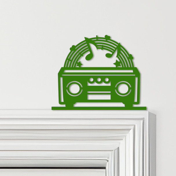 Door Topper Rainbow Stereo Music Various Colours Top Of Door Frame Decor Sign