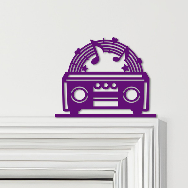 Door Topper Rainbow Stereo Music Various Colours Top Of Door Frame Decor Sign