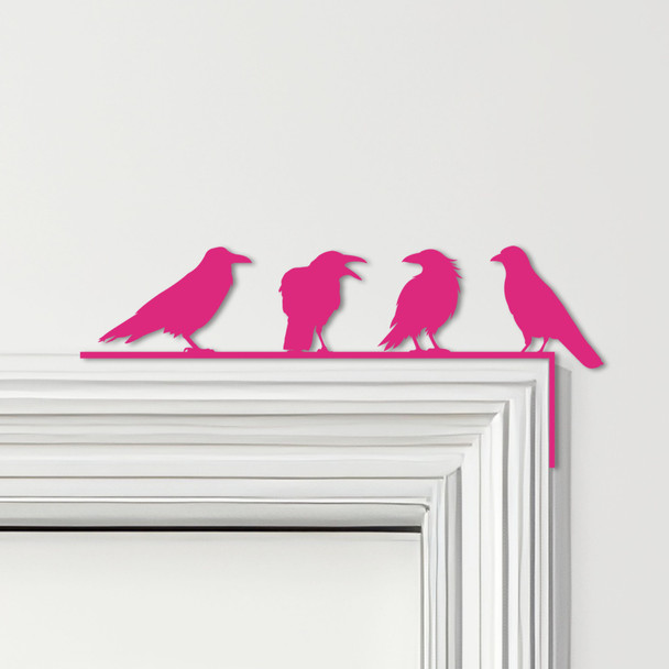 Door Topper Ravens Birds Various Colours Top Of Door Frame Decorative Sign