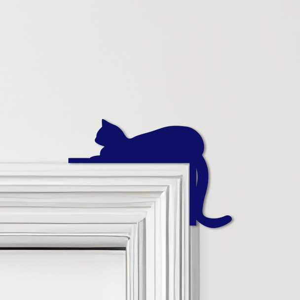 Door Topper Relaxing Cat Various Colours Top Of Door Frame Decorative Sign
