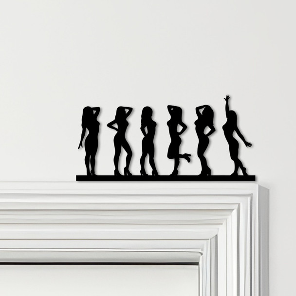 Door Topper Sexy Women Silhouettes Various Colours Top Of Door Decorative Sign