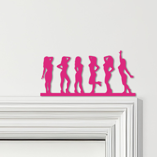 Door Topper Sexy Women Silhouettes Various Colours Top Of Door Decorative Sign
