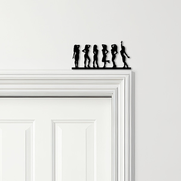 Door Topper Sexy Women Silhouettes Various Colours Top Of Door Decorative Sign