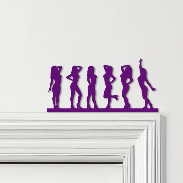 Door Topper Sexy Women Silhouettes Various Colours Top Of Door Decorative Sign