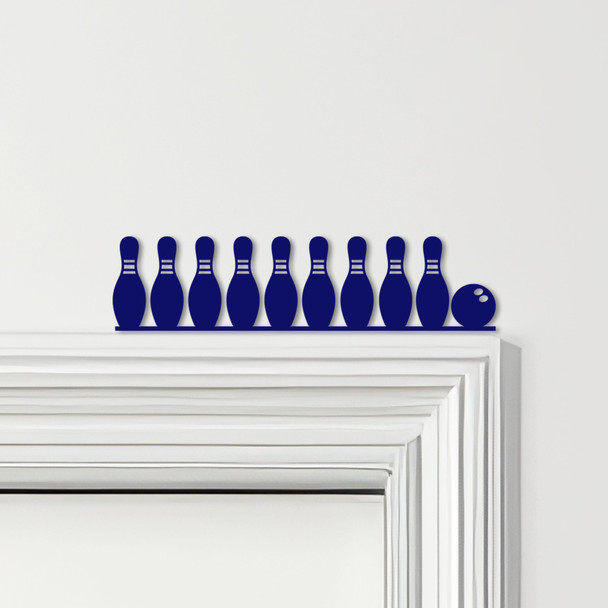 Door Topper Bowling Pins Various Colours Top Of Door Frame Decorative Sign