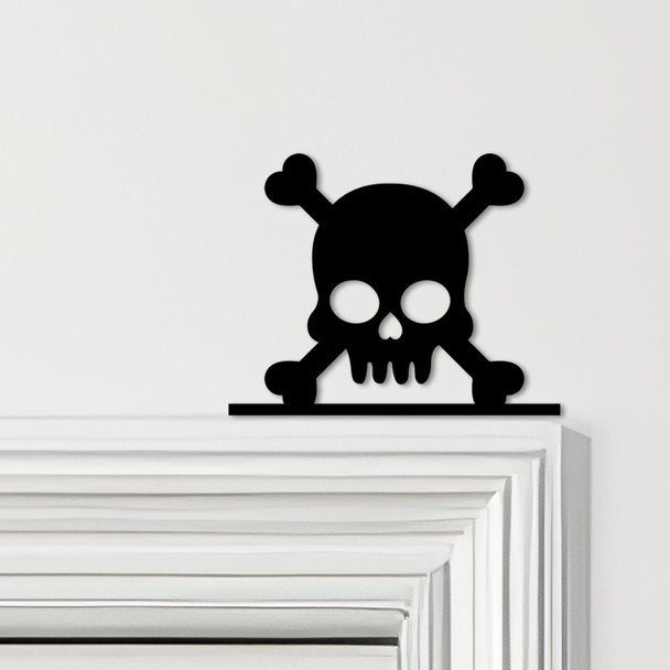 Door Topper Skull Gothic Halloween Decor Various Colours Decorative Sign