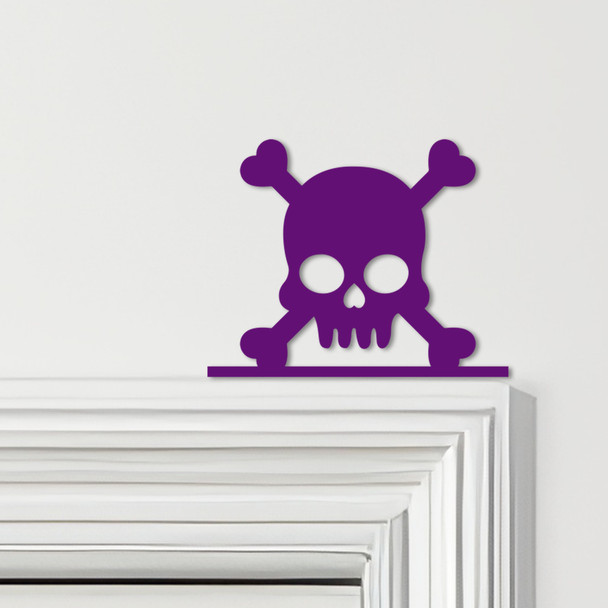 Door Topper Skull Gothic Halloween Decor Various Colours Decorative Sign