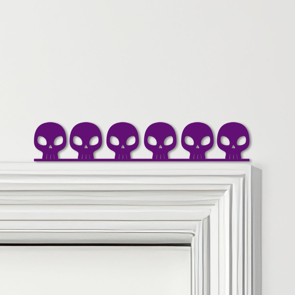 Door Topper Skulls Gothic Halloween Decor Various Colours Decorative Sign
