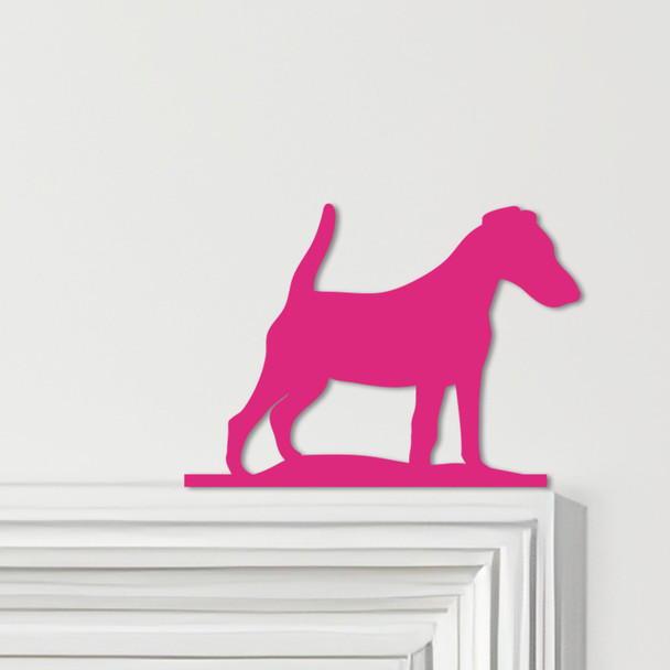 Door Topper Smooth Fox Terrier Dog Various Colours Top Of Door Decorative Sign