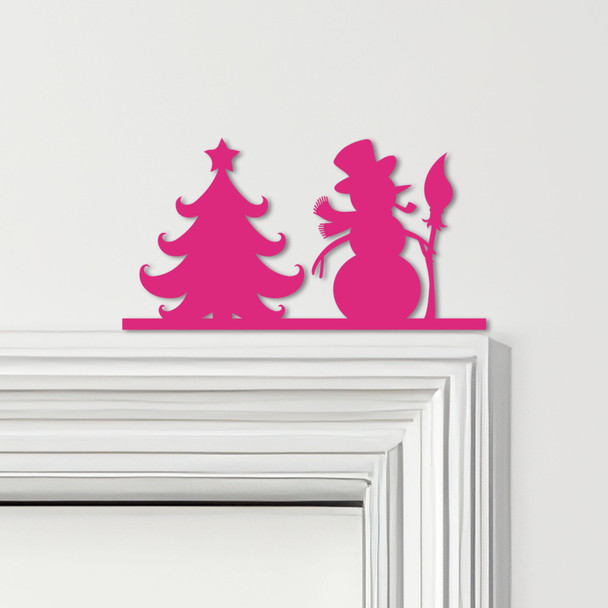 Door Topper Snowman Christmas Decor Tree Christmas Decor Various Colours Sign