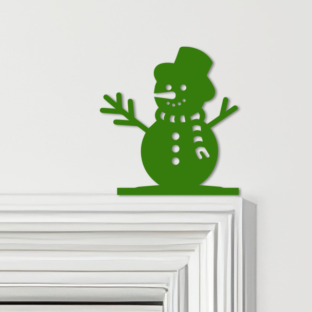 Door Topper Snowman Smiling Christmas Decor Various Colours Frame Decor Sign