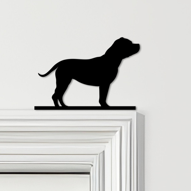 Door Topper Staffordshire Bull Terrier Dog Various Colours Frame Decor Sign
