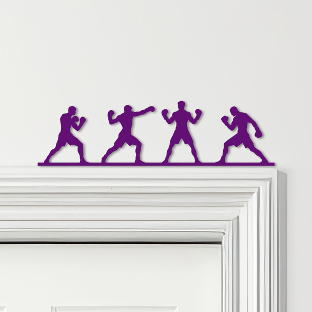 Door Topper Boxer Silhouettes Boxing Various Colours Top Of Door Decorative Sign