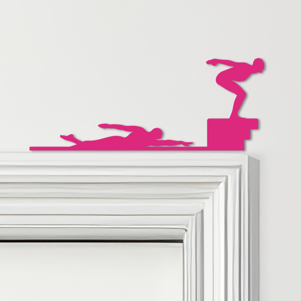 Door Topper Swimming & Diver Various Colours Top Of Door Frame Decorative Sign